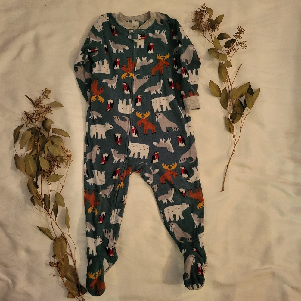3/$10 Carter's 18 month Fleece Footed Jammies